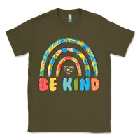 Army Green be kind autism Classic Tee - MaliasSmallBusiness
