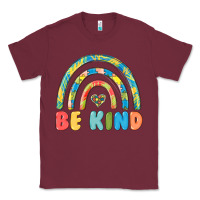 Burgundy be kind autism Classic Tee - MaliasSmallBusiness