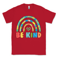Red be kind autism Classic Tee - MaliasSmallBusiness