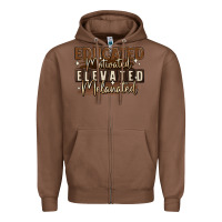 Chestnut educated motivated elevated melanated Zipper Hoodie - MaliasSmallBusiness
