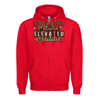 Red educated motivated elevated melanated Zipper Hoodie - MaliasSmallBusiness