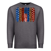 Charcoal Heather Back to blue brushstroke 4th of july Premium Sweatshirt - CowGirlArtShop