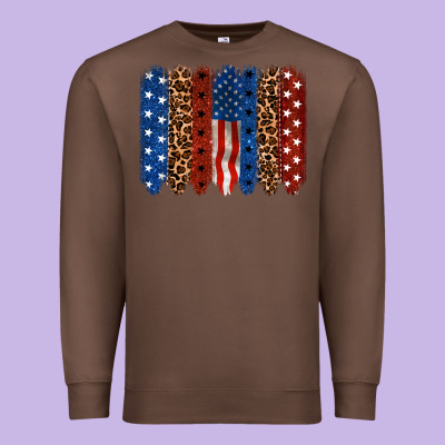 Back To Blue Brushstroke 4th Of July Premium Sweatshirt Designed By Cowgirlartshop