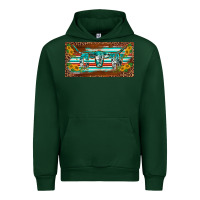 Forest Green western howdy cowgirl leopard serape   license plate template Urban Hoodie - BarkalooDesign