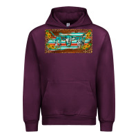 Mauve Wine western howdy cowgirl leopard serape   license plate template Urban Hoodie - BarkalooDesign