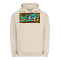 Pigment French Oak western howdy cowgirl leopard serape   license plate template Urban Hoodie - BarkalooDesign