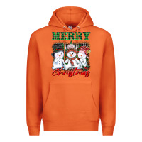 Carrot merry christmas snowman Premium Hoodie - AdoDesignShop
