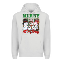 Dove Grey merry christmas snowman Premium Hoodie - AdoDesignShop