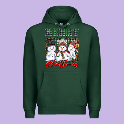 Merry Christmas Snowman Premium Hoodie Designed By Adodesignshop