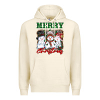 Tofu merry christmas snowman Premium Hoodie - AdoDesignShop
