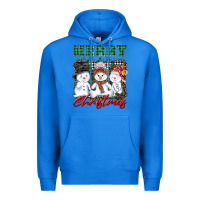 True Royal merry christmas snowman Premium Hoodie - AdoDesignShop