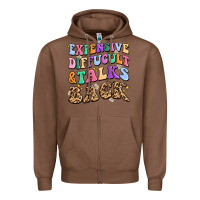 Chestnut expensive diffucult and talks back Zipper Hoodie - MaliasSmallBusiness