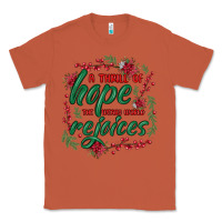 Copper a thrill of hope the weary world rejoices Classic Tee - MaliasSmallBusiness