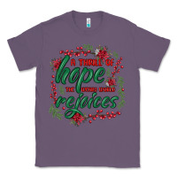 Lavender a thrill of hope the weary world rejoices Classic Tee - MaliasSmallBusiness