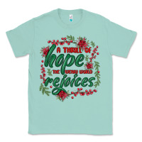 Seafoam a thrill of hope the weary world rejoices Classic Tee - MaliasSmallBusiness