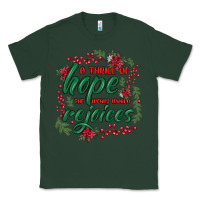 Sports Green a thrill of hope the weary world rejoices Classic Tee - MaliasSmallBusiness