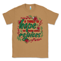 Toasted Coconut a thrill of hope the weary world rejoices Classic Tee - MaliasSmallBusiness