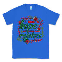 True Royal a thrill of hope the weary world rejoices Classic Tee - MaliasSmallBusiness