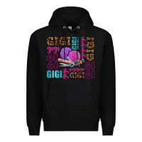 Black gigi gigi with knitting Premium Hoodie - AdoDesignShop