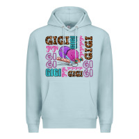 Blue Mist gigi gigi with knitting Premium Hoodie - AdoDesignShop