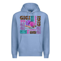 Colony Blue gigi gigi with knitting Premium Hoodie - AdoDesignShop