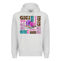 Dove Grey gigi gigi with knitting Premium Hoodie - AdoDesignShop