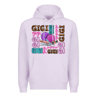 Lilac gigi gigi with knitting Premium Hoodie - AdoDesignShop