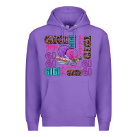 Purple gigi gigi with knitting Premium Hoodie - AdoDesignShop
