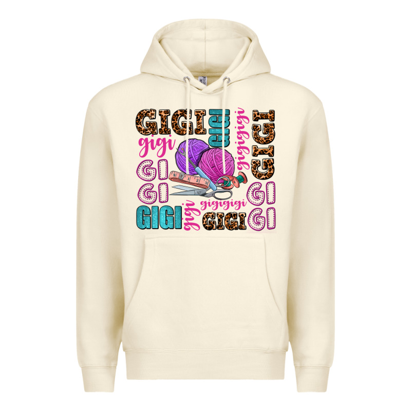 Gigi Gigi With Knitting Premium Hoodie by AdoDesignShop | Teevron