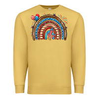 Antique Gold American rainbow Premium Sweatshirt - Neo Western
