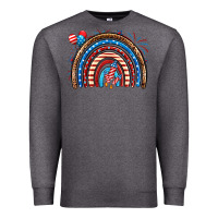 Charcoal Heather American rainbow Premium Sweatshirt - Neo Western