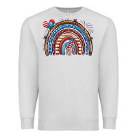 Dove Grey American rainbow Premium Sweatshirt - Neo Western