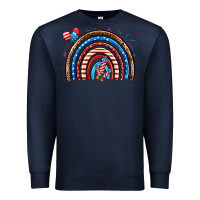 Navy American rainbow Premium Sweatshirt - Neo Western