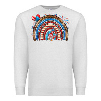 Oatmeal Heather American rainbow Premium Sweatshirt - Neo Western