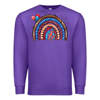 Purple American rainbow Premium Sweatshirt - Neo Western