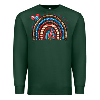Sports Green American rainbow Premium Sweatshirt - Neo Western