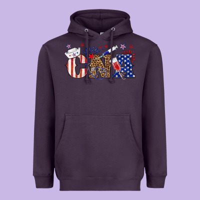 Cna Certified Nursing Heavyweight Hoodie Designed By Texasbilliewilder