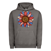 Pigment Tornado American Flag Sunflower Urban Hoodie - LillyAllenDesigns