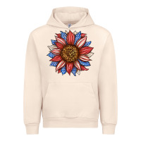Sandshell American Flag Sunflower Urban Hoodie - LillyAllenDesigns