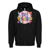 Black pe teacher Zipper Hoodie - MaliasSmallBusiness