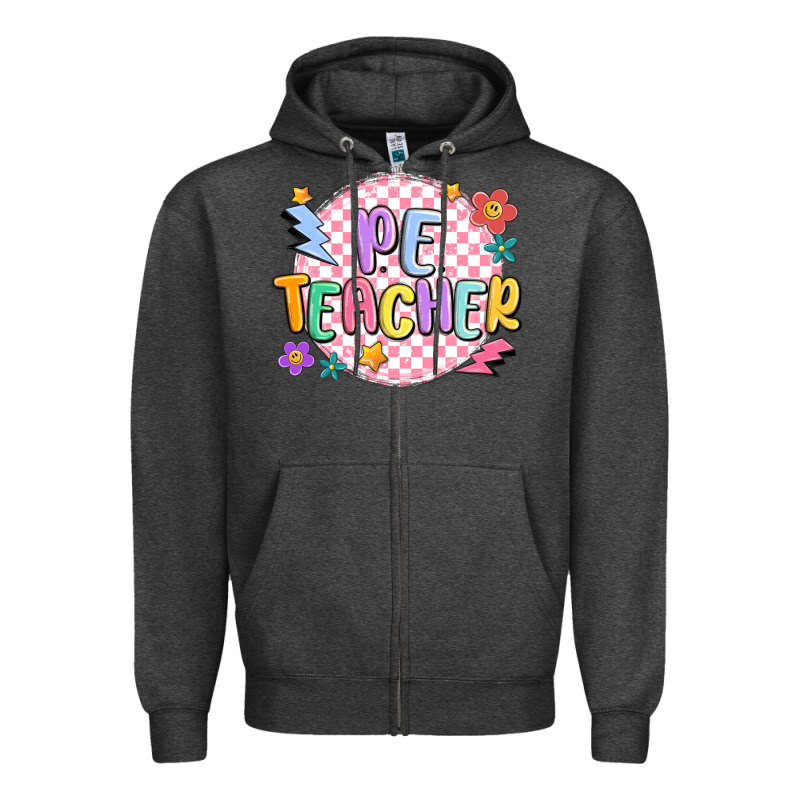 Pe Teacher Zipper Hoodie by MaliasSmallBusiness | Teevron