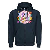 Navy pe teacher Zipper Hoodie - MaliasSmallBusiness