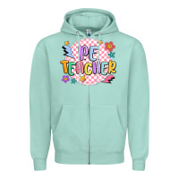 Seafoam pe teacher Zipper Hoodie - MaliasSmallBusiness