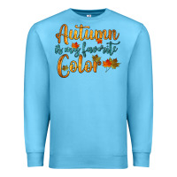 Ocean Blue autumn is my favorite color Premium Sweatshirt - HRA Design Shop