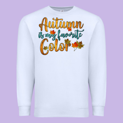 Autumn Is My Favorite Color Premium Sweatshirt Designed By Hra Design Shop