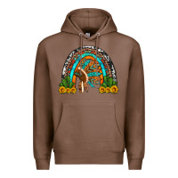 Chestnut indian headdress cactus and sunflowers rainbow Premium Hoodie - Artiststas