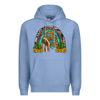 Colony Blue indian headdress cactus and sunflowers rainbow Premium Hoodie - Artiststas