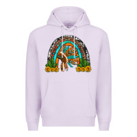 Lilac indian headdress cactus and sunflowers rainbow Premium Hoodie - Artiststas
