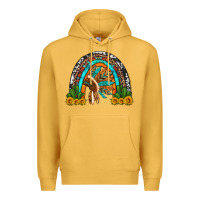 Mustard indian headdress cactus and sunflowers rainbow Premium Hoodie - Artiststas