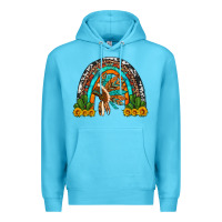 Ocean Blue indian headdress cactus and sunflowers rainbow Premium Hoodie - Artiststas